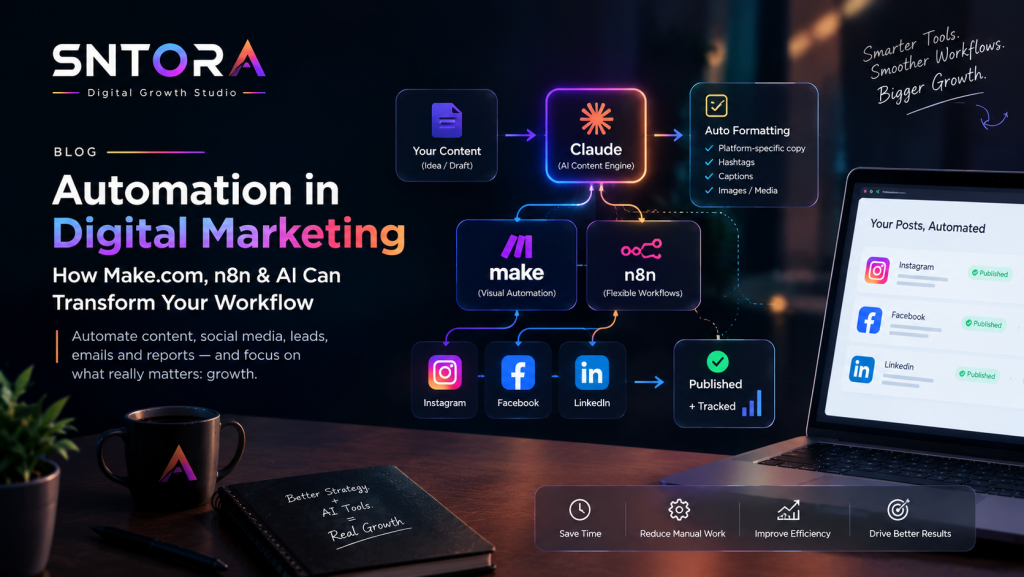 Automation in Digital Marketing: How Make.com, n8n & AI Can Transform Your Workflow automation in digital marketing